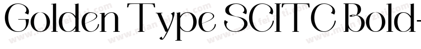 Golden Type SCITC Bold字体转换